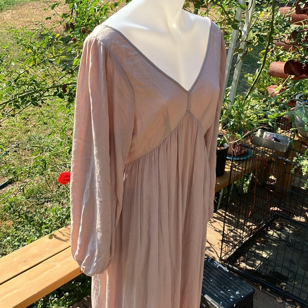 L Love Self maxi dress with tie lace back M - Picture 4 of 14